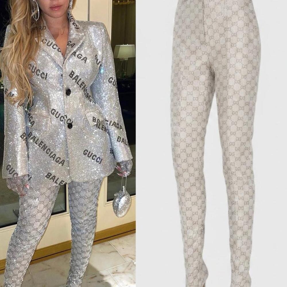 Gucci x Balenciaga Crystal GG Pantalegging heels x Project Hacker